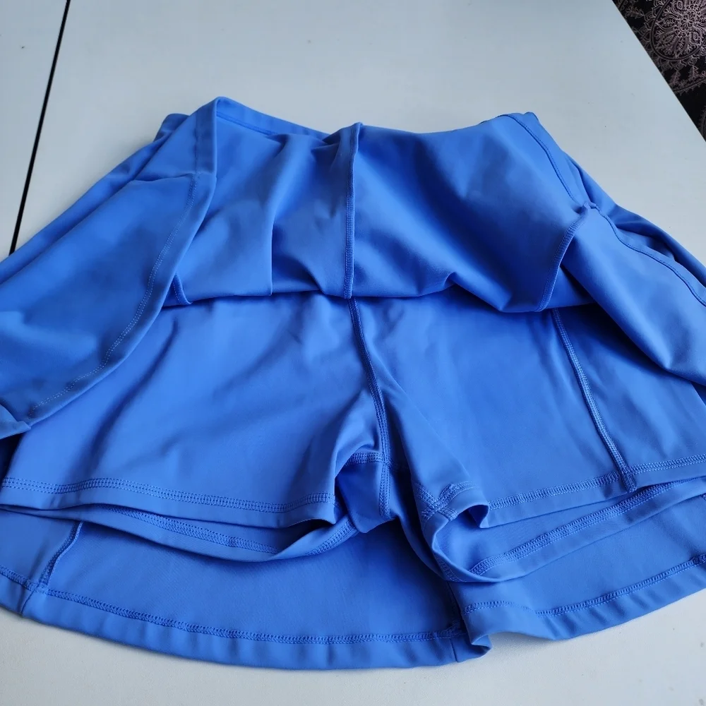 Move Technology Women's Skort Stretch Blue Tennis Sports Active Wear Sz M